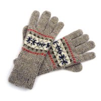 Hand knit jacquard Glove